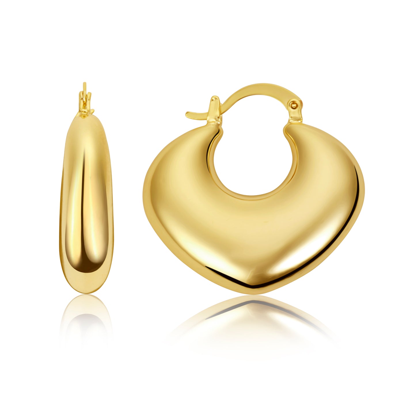 Chunky Gold Hoop Earrings