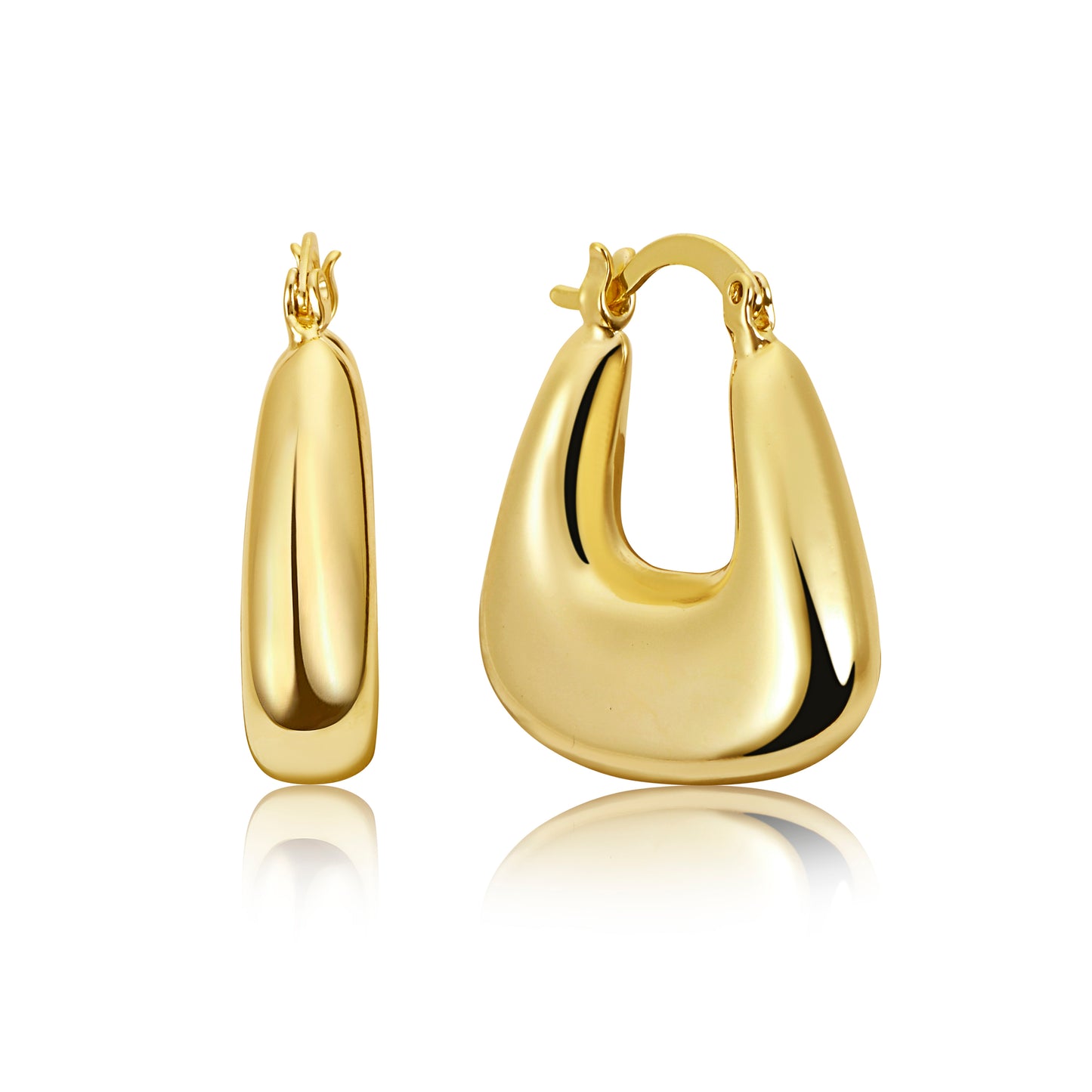 Chunky Y2K Gold Hoop Earrings