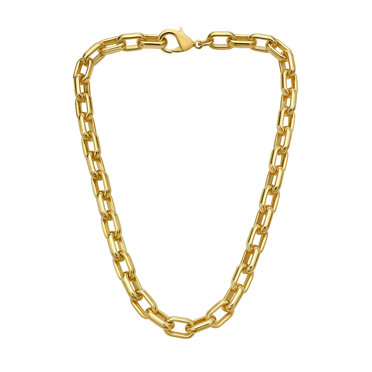 Chunky Gold Plated Necklace - Bold Statement Jewelry for Any Occasion